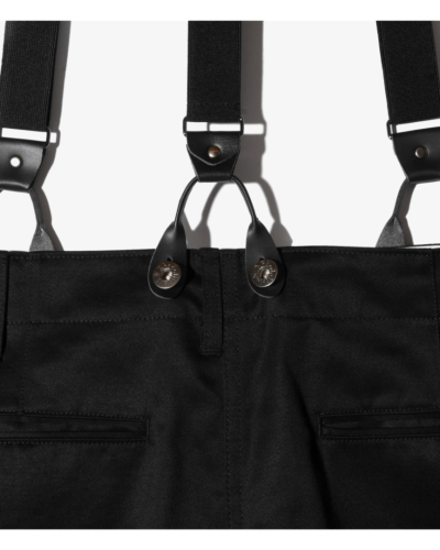 ロドリリオンSuspender Pants - Chino Clothブラック RhodolirioN / ロドリリオン | Suspender Pants - Chino Cloth