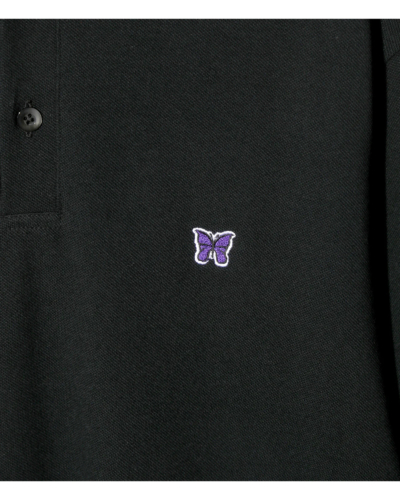 NEEDLES（ニードルズ）RW347 SHAWL COLLAR L/S POLO - COTTON PIQUE