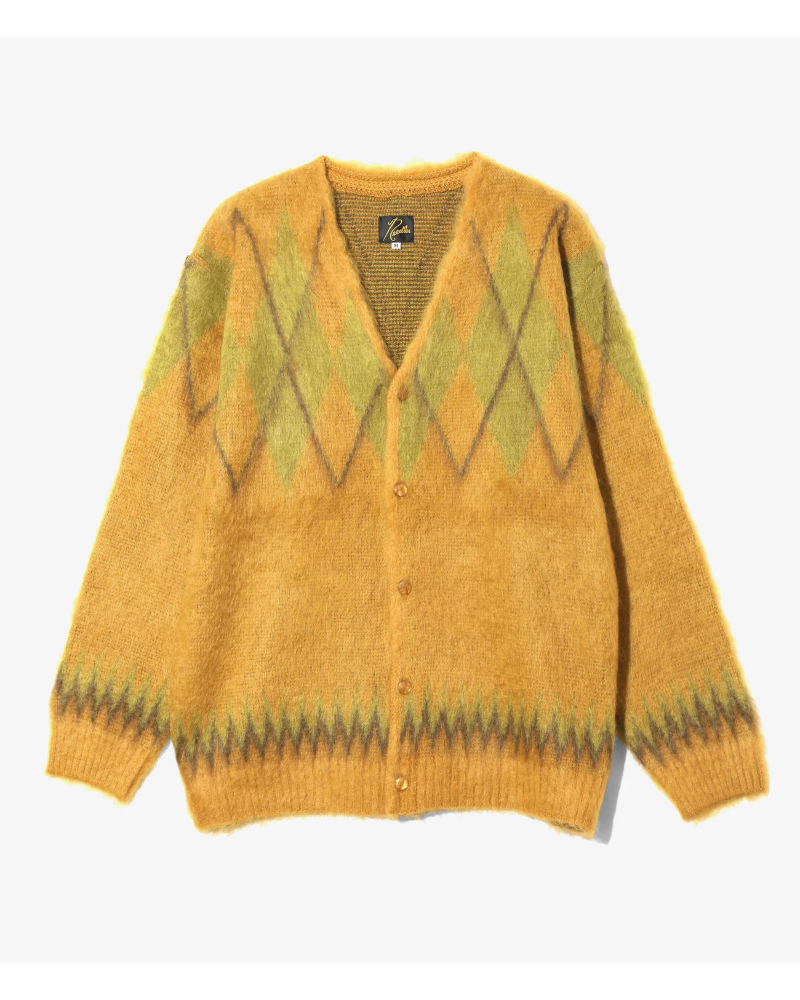 Needles ニードルス　ダイヤモンド柄カーディガン Lサイズ Needles（ニードルス）の「Mohair Cardigan - Diamond（ニット