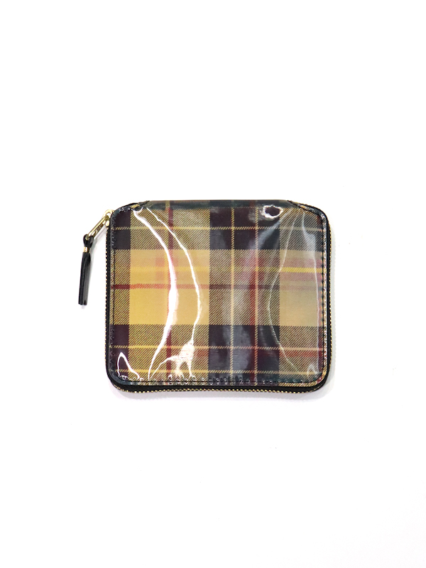 COMME des GARCONS ウォレット 二つ折りZIP LENTICULAR TARTAN International Gallery BEAMS（インターナショナルギャラリー