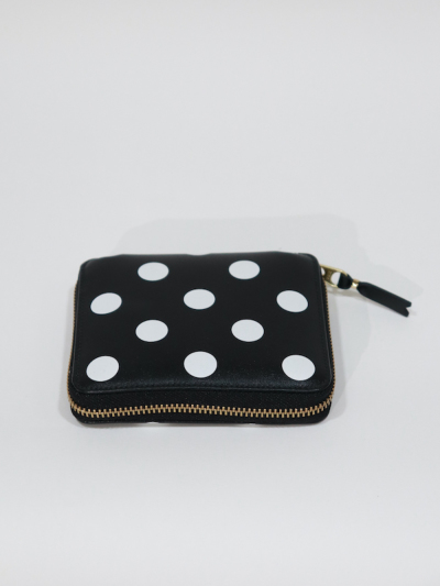 Comme des Garçons Wallet Polka Dot Printed Zipped Wallet 財布-