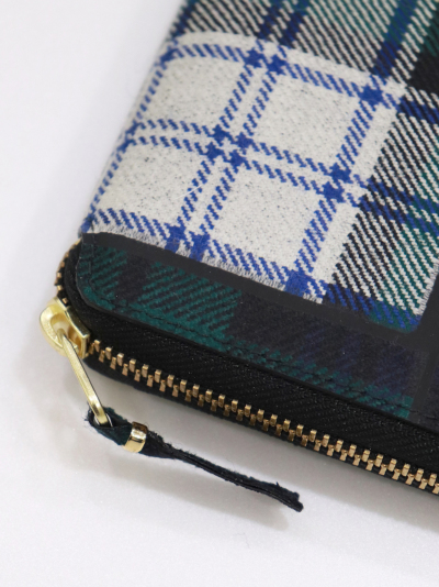 Comme des garcons 2024 sa2100tp tartan patchwork wallet