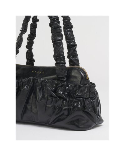 MARNI (マルニ) SBMP0293U0P9294 LEATHER RUFFLES GATHERED E／W