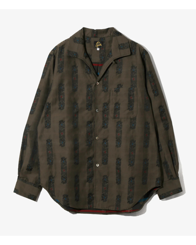 NEEDLES（ニードルズ）SX286 PIN-TUCK COLLAR SHIRT - ABSTRACT