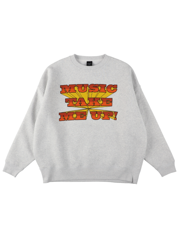 ISNESS MUSIC（イズネスミュージック) T,M,USW01 MUSIC TAKE ME UP SWEATSHIRTの通販 -  BOOMERANG