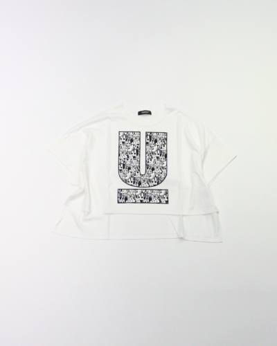 UNDERCOVER（アンダーカバー）UC1E8808-1 FRONT SHORT WIDE TEE