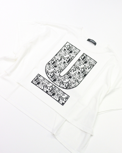 UNDERCOVER（アンダーカバー）UC1E8808-1 FRONT SHORT WIDE TEE