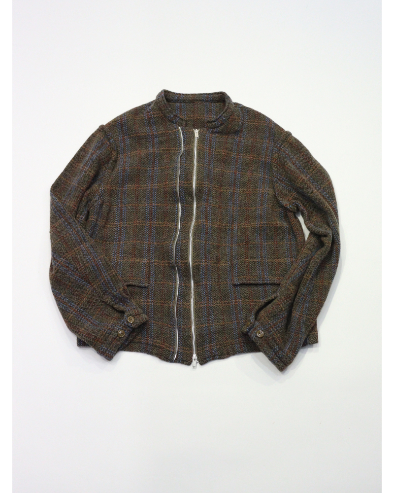 25AW UNDERCOVER 縮絨ウールチェックブルゾン UNDERCOVER（アンダーカバー) UC2E4202 縮絨ウールチェックWZIP