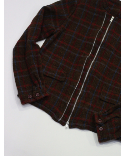 undercover ウール ブロックチェック ツギハギ ジップブルゾン コート 財布２点セット 高橋盾 jun takahashi アンダーカバー パッチワーク  undercover but期&frasl;ツギハギキャスケット&frasl;コットン&frasl;BLK