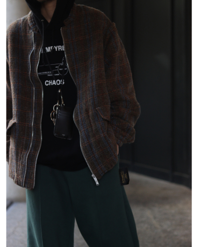 UNDERCOVER（アンダーカバー) UC2E4202 縮絨ウールチェックWZIP