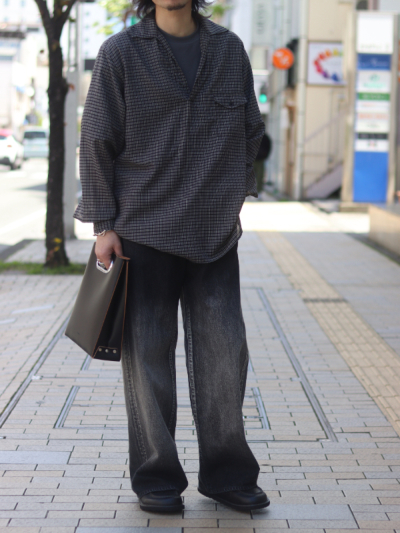 ULTERIOR(アルテリア）USH66-LA237-B SUPER LIGHT WOOL CHECK SKIPPER