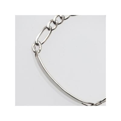 XOLO（ショロ）XOB040-19 I.D Figaro Link Bracelet (19cm)の通販