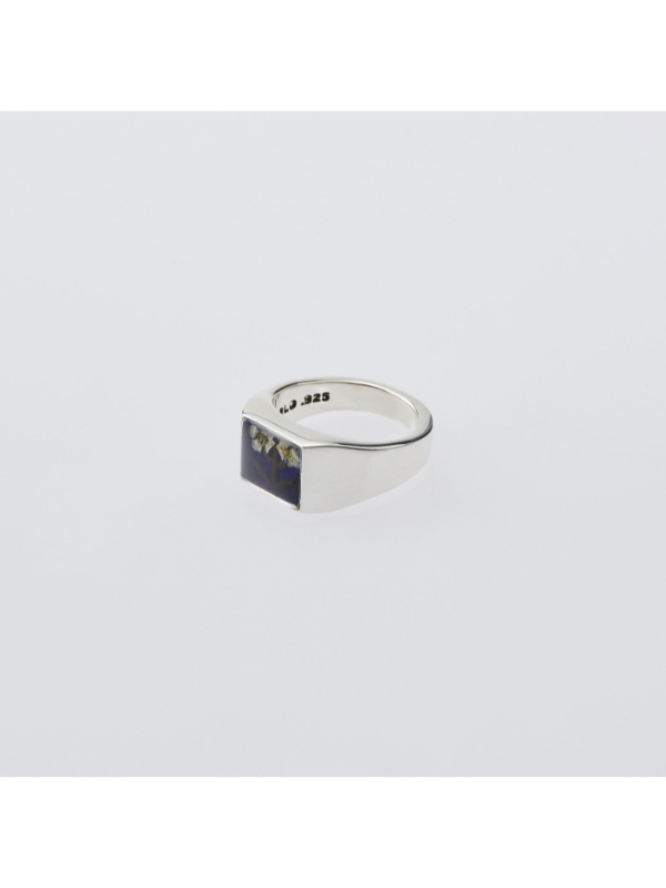 XOLO（ショロ）XOR040-2 Signet Ring with Flower/Blueの通販 - BOOMERANG