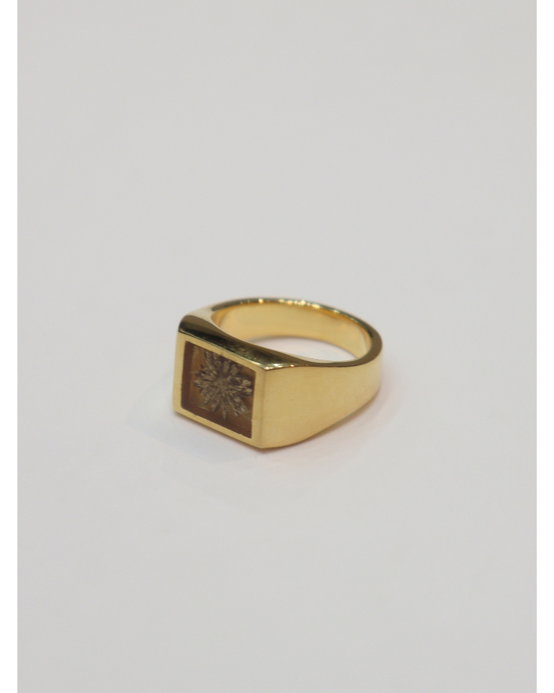XOLO ゴールド ダブルバンドリング XOLO - XOLO JEWELRY リング / Amulet Ring with Abalone