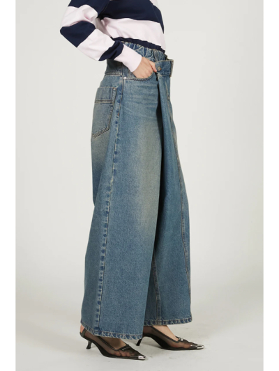 国内で当店のみ DND4DES - Shredded Rivet-Paneled Baggy Jeans DND4DES Shredded Rivet-Paneled Baggy Jeans