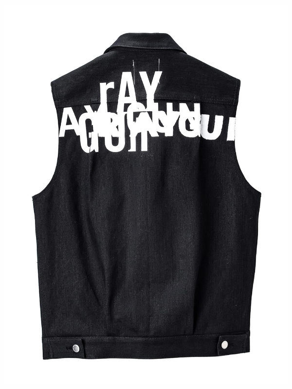 The Soloist sleeveless jean jacket